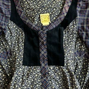 Blue floral Gunne Sax Dress-SOLD than you.